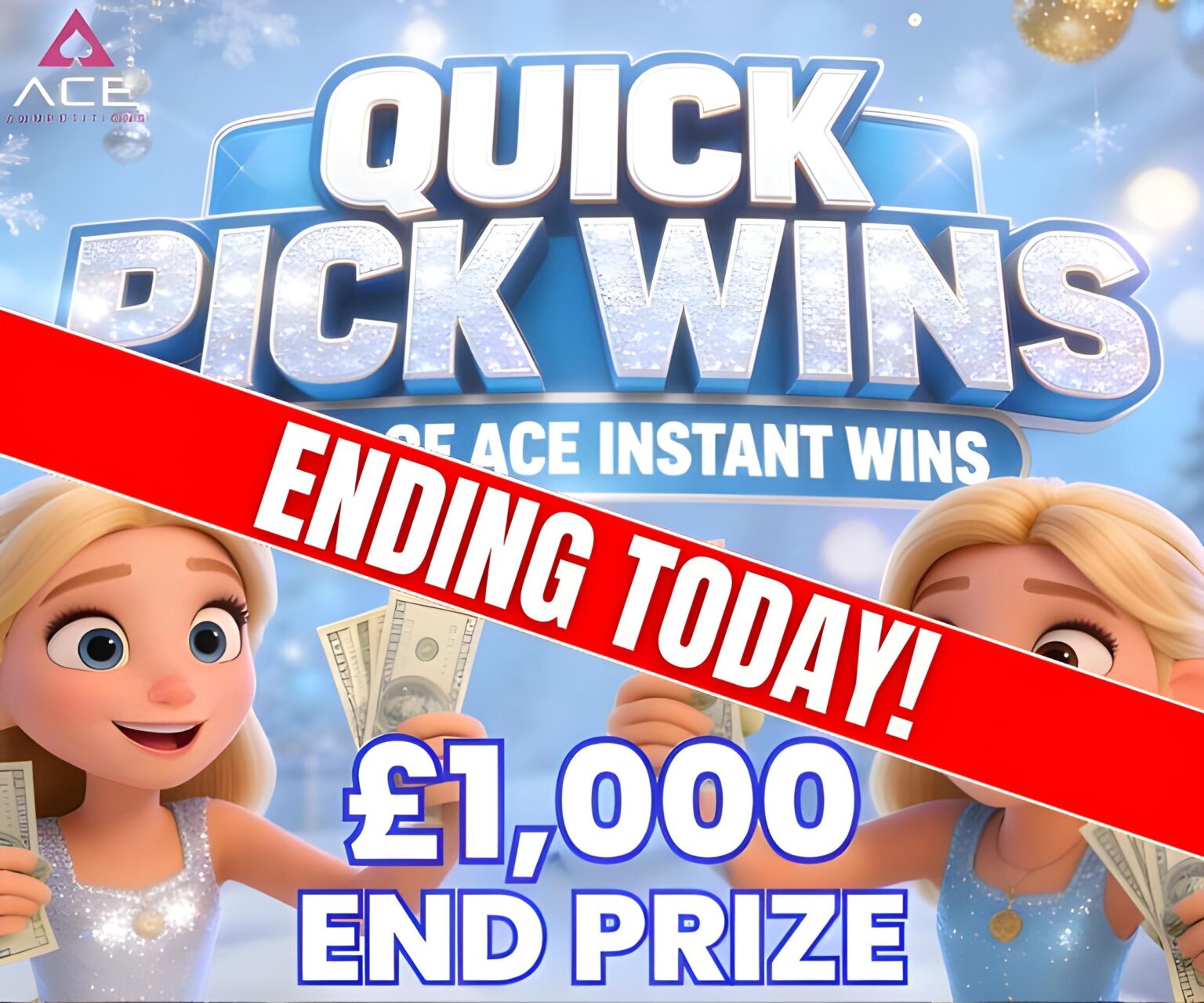 ♠️🩷QUICK PICK WINS♠️🩷 ENDING TODAY - Ace Competitions