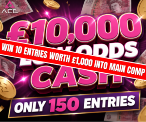 WIN 10 (£1000) ENTRIES INTO £10K PAYDAY COMPETITION –